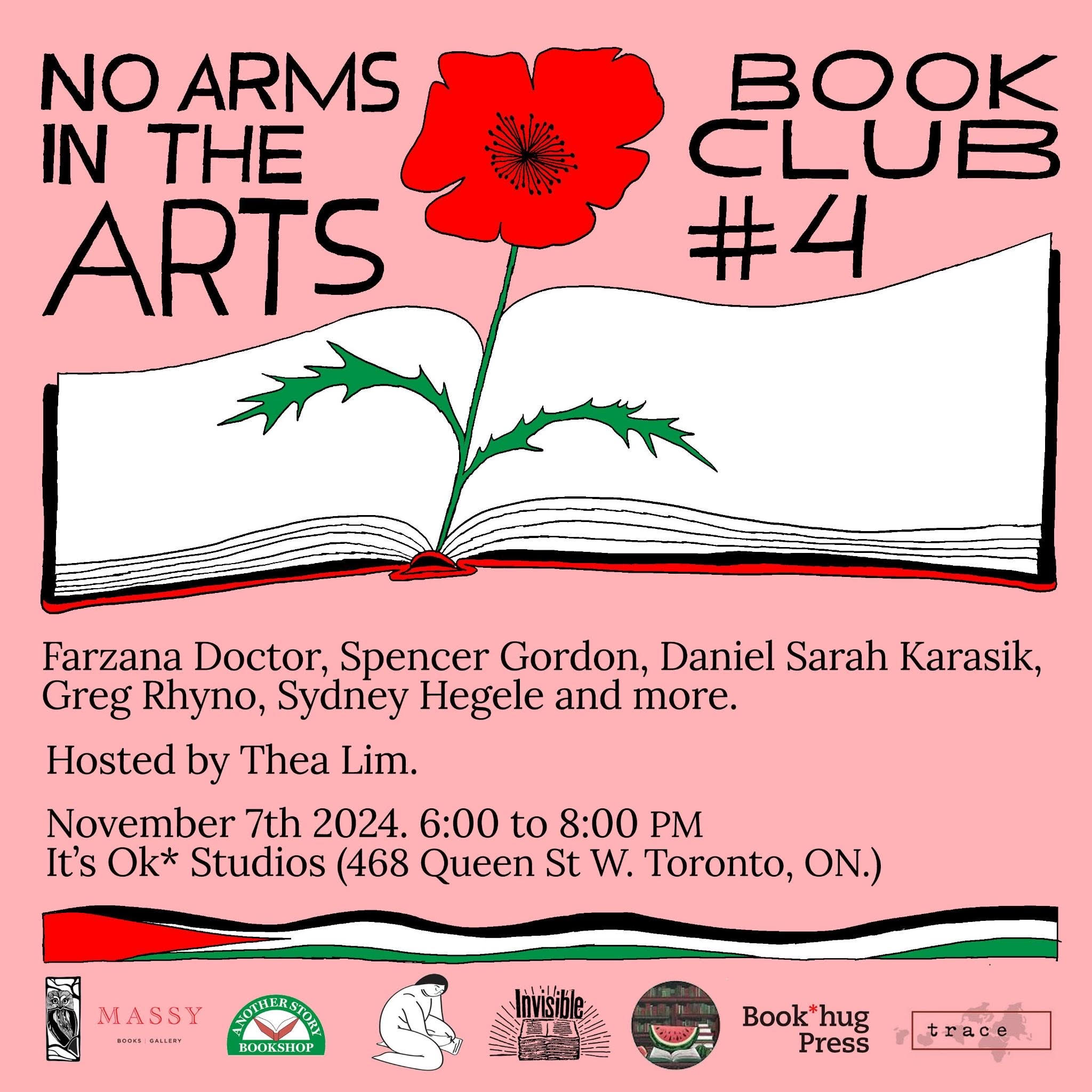 No arms in the arts book club November 7